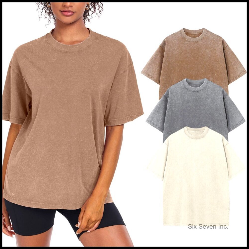 Oversized Vintage Cotton T-Shirt Baggy Boyfriend Tee Streetwear Y2K Chic